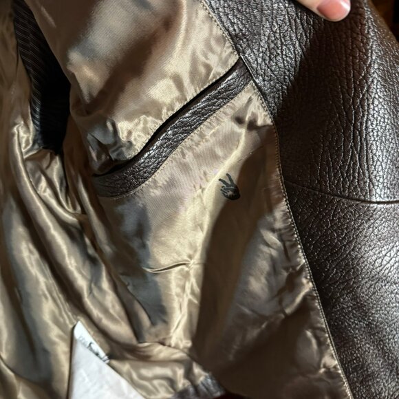 JOHN VARVATOS 25th Anniversary Silver Foil Leather Moto Jacket sz48 - Picture 9 of 12